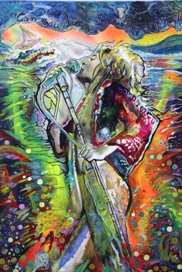 I am sailing, I am sailing, stormy water... a painted song by RobSky inspired by that song of Rod Stewart